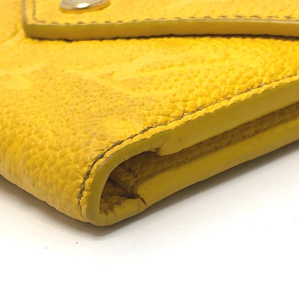 Louis Vuitton M14156 Portefeuille-Victorine Trifold wallet Leather Ginkgo Yellow