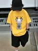Elmo Sesame Street Kids Short Sleeve T Shirt Summer Cute Cartoon Crewneck Boys Girls 3-14