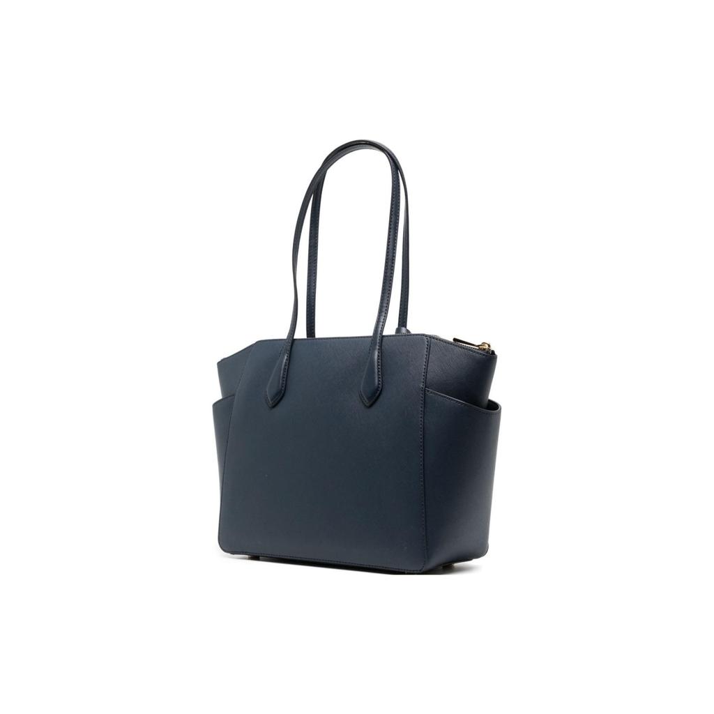 Michael Kors Chain Detail Leather Tote Shoulder Bag Women Bags Blue 30F3G6JT6L406