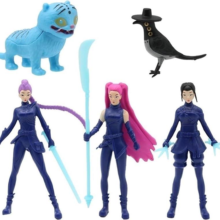 

Kpop Demon Figures Toys Collectible Figure Set Dolls Movie Model Toy Desktop Decor for Hunters Merch Fans Gifts 5pcs