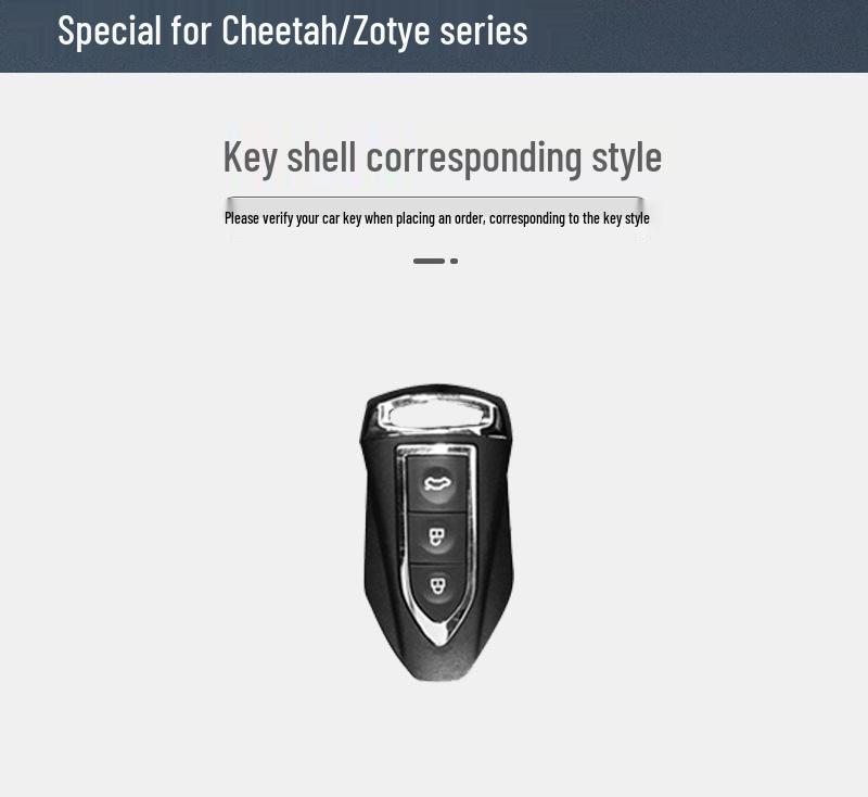 Husă cheie auto Zotye T500: Carcasă Metalică Elegantă pentru Cheie pentru Modelele SR7/SR9/T700/T600 – Unisex
