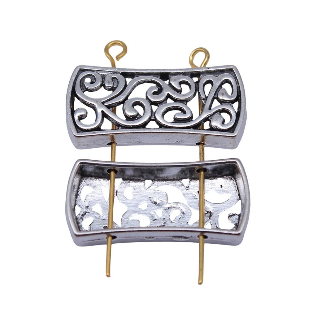 Multi Hole Tube Beads Spacer Antique Style Links For Multi Strand Bracelets