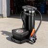Compact Bike Foot Pump | Wide Non-Slip Pedal, Double Cylinder Pump,