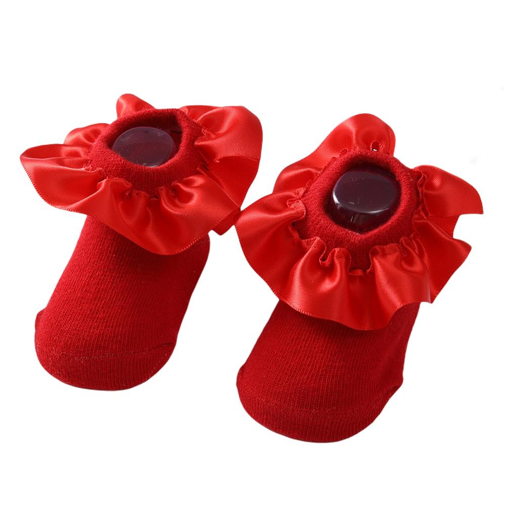 Baby Mädchen Kinder Socken Spitze Prinzessin Rüschen Prinzessin Netz Kinder Knöchel Kurz Atmungsaktive Baumwolle Weiß Rosa Kleinkind Socke 12-24M