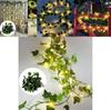 Vibrant Solar Powered Led Ivy String Lights With Lifelike Green Leaves For Cozy Outdoor Spaces