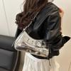 Trendy Cool And Spicy Girl Retro Motorcycle Underarm Bag For Women Casual Shopping Shoulder Bag Small Handbag