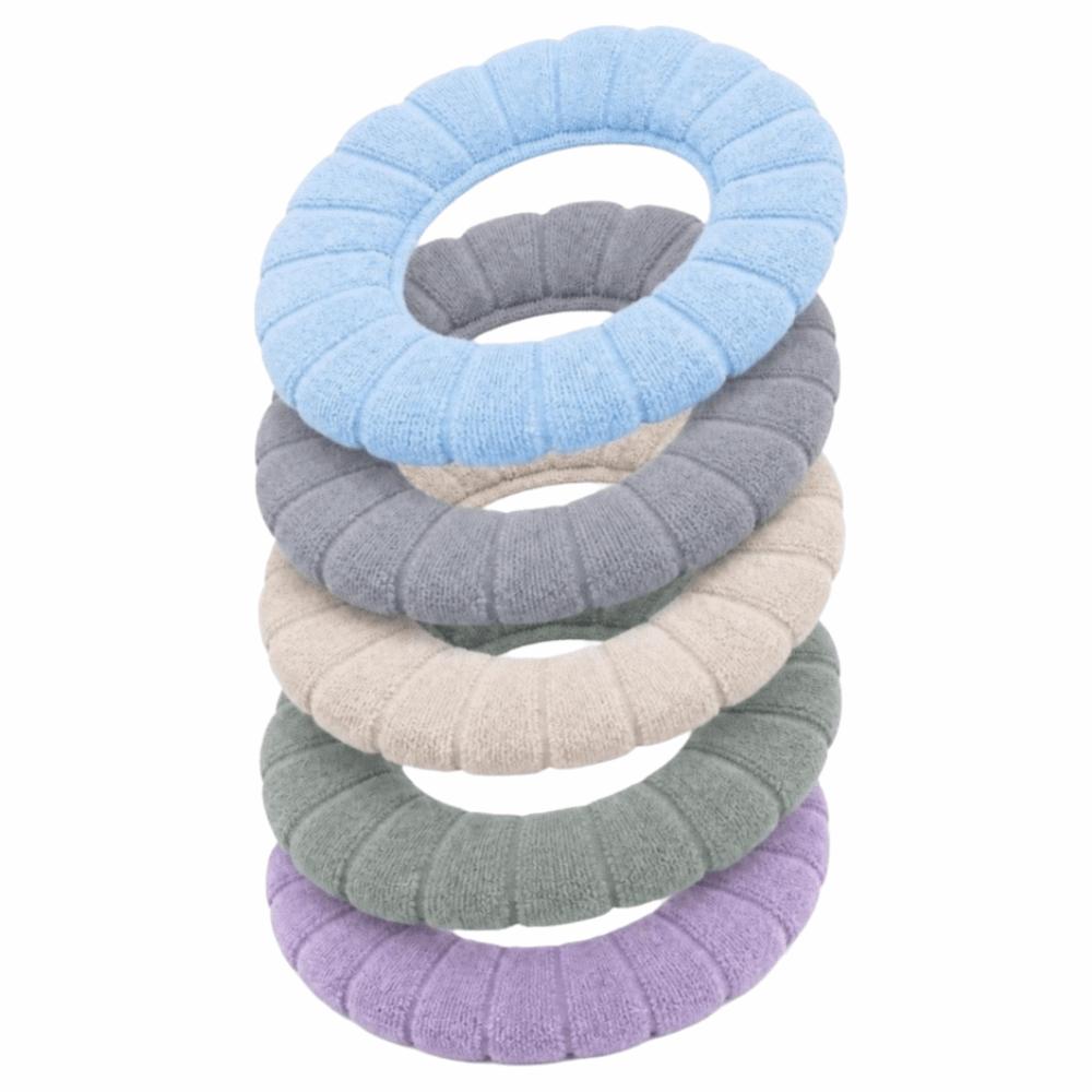 5 Pack Polyester Toilet Seat Cushion Thickened Material Toilet Cover  Guest Bathroom