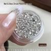 Rhinestone Bow Zirconia Nail Art Kit: Mixed Triangle, Trapezoid, Steel Beads & Rhinestones.