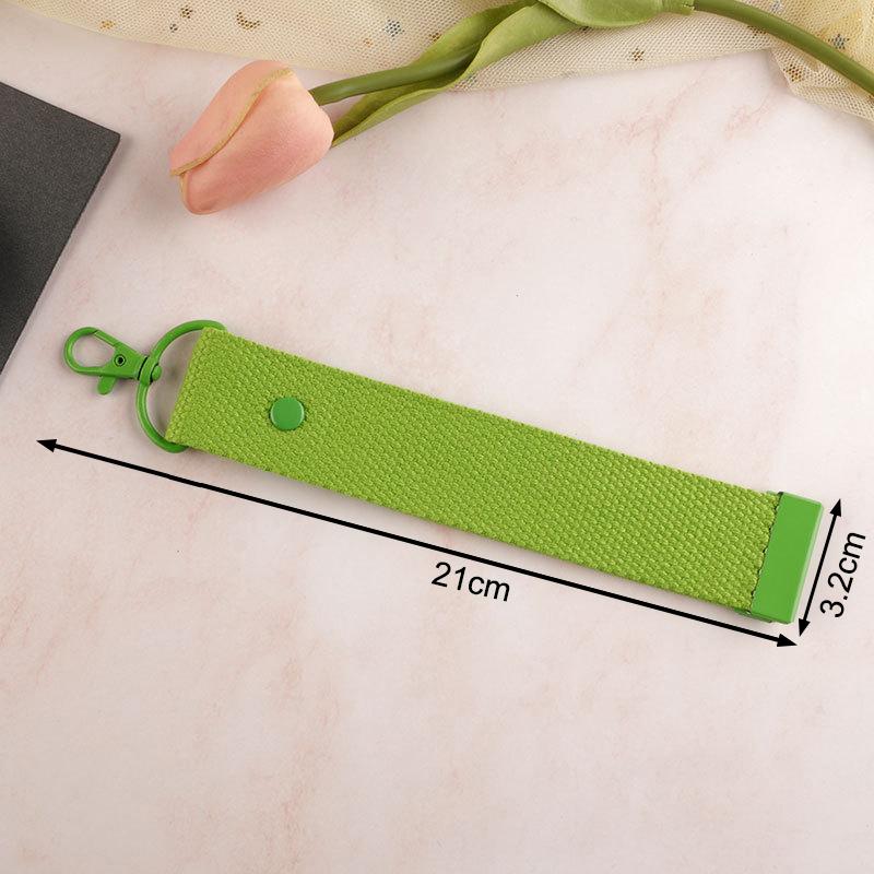 Baumwoll-Schlüsselanhänger-Lanyard Autoschlüssel Canvas-Riemen Schlüsselanhänger Schultasche Rucksack Anhänger Schlüsselkette Handgelenkschlaufen