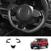 L/RHD FOR SUZUKI Jimny Nomade 5/SIERRA 3 2025 carbonfiber Interior Steering Wheel Button Switch direction control decorate Cover