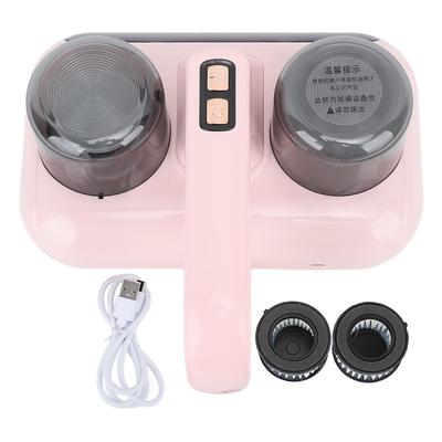Bed Vacuum Cleaner Double Dust Cup Cordless Ultrasound 80000 Times/Min UV Mattress Cleaner for Sofa