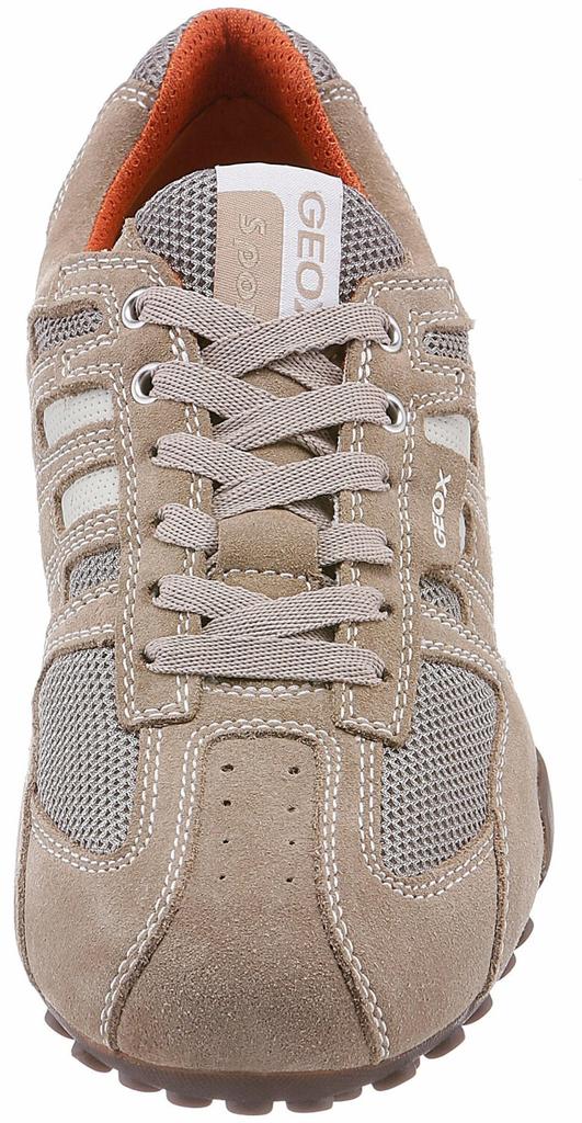 Geox U Snake L Sneakers (U4207L) Beige/dark Orange