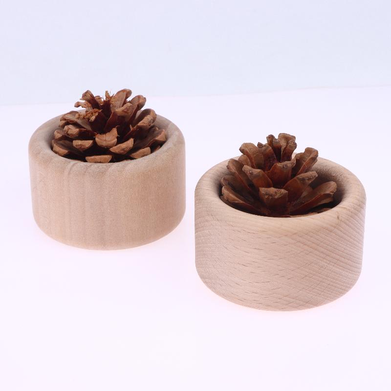Creative Pine Cone Wood Essential Oil Diffuser Long-Lasting Floral Wooden Essential Oil Diffuser Home Office Car Oil Diffuser