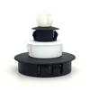 White Plastic Hole Plug 5-60mm Nylon Hole Cover M22 M25 Cover Holes Snap on Plastic Plug Hole Cap Round Plugs Plug For Furniture