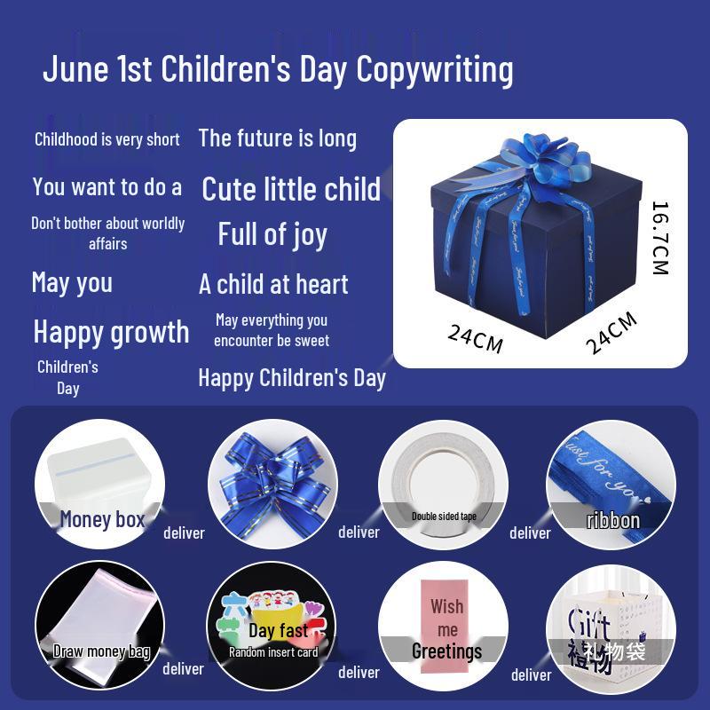 Celebrity Style Surprise Explosion Birthday Gift Box for Kids