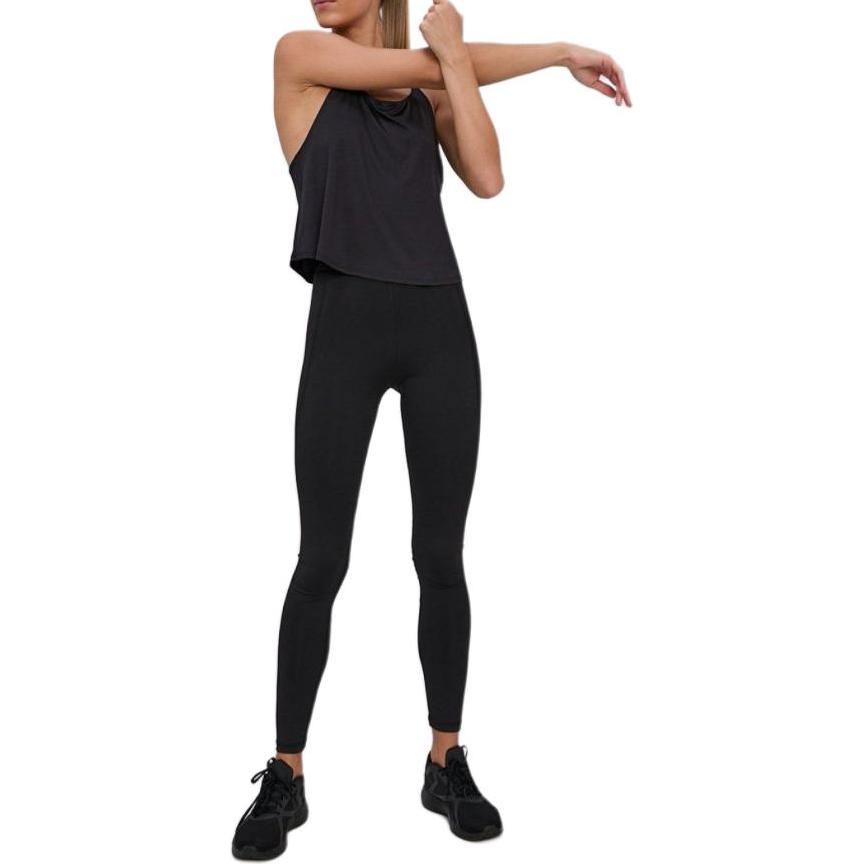 adidas High Waist Solid Color Fitness Leggings Women Bottoms Black GR8040