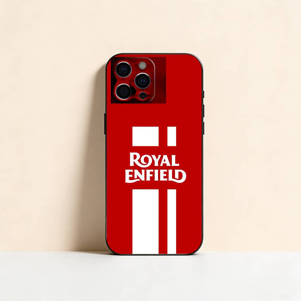 R-ROYALS E-ENFIELDs Logo Phone Case For iPhone 17, 16,15,14,13,12,11 Plus,Pro Max, Others Soft Black Cover