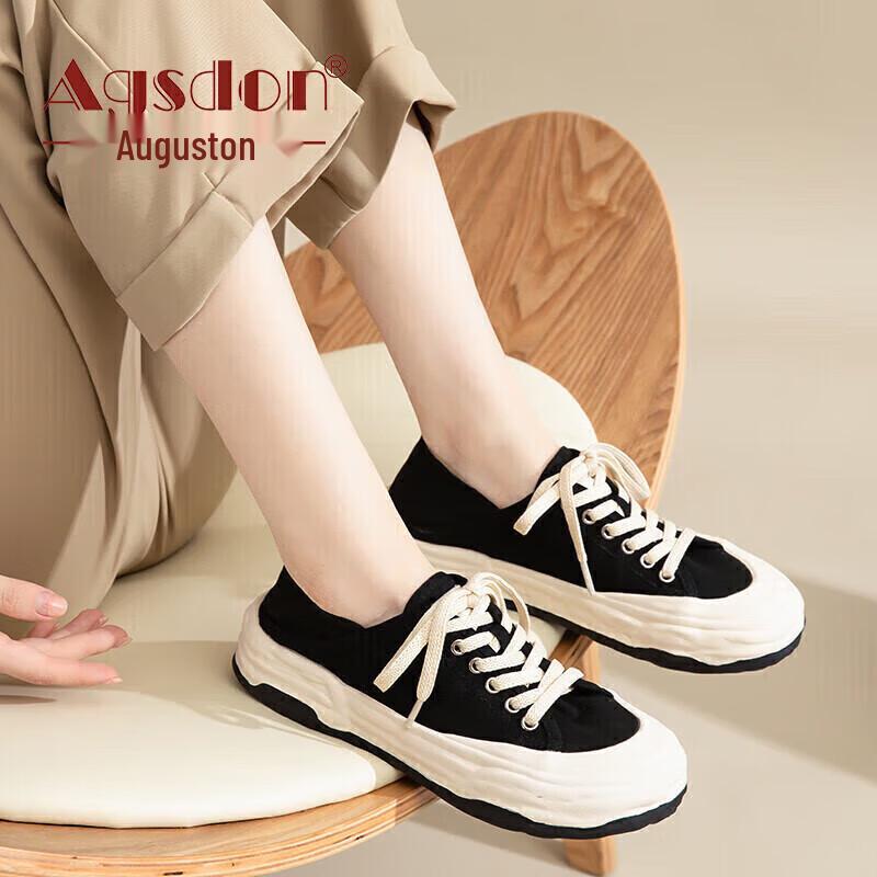 Agsdon Women s Canvas Thick-soled Casual Shoes 240