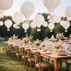 12-Pack Hanging Hot Air Balloon White Paper Lantern Set DIY Craft Wedding Birthday Engagement Party Home Classroom Hanging Decor