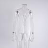 Women's Cotton Sleeveless Pajamas Set 2 Piece Spaghetti Strap Lace Up Top And Shorts