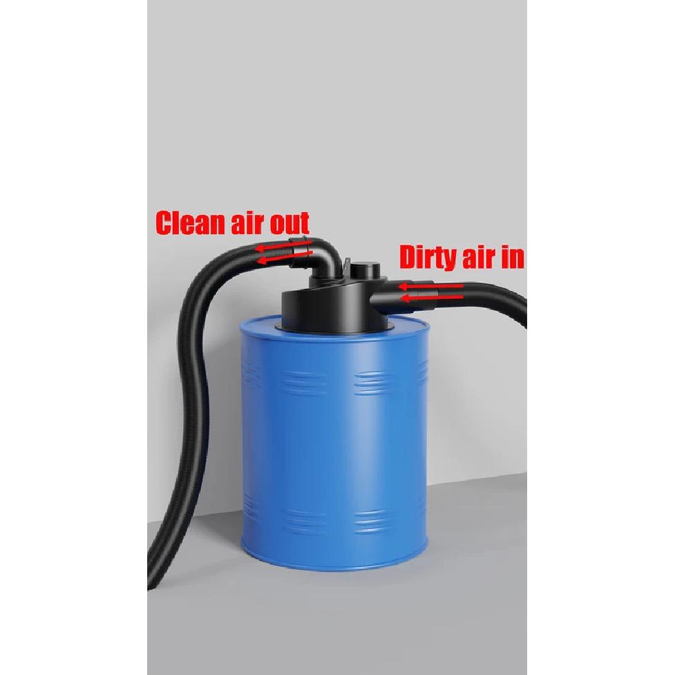 2.5'' PEMEDOR Woodworking Double Filtration Cyclone Dust Collector DIY Turbocharged Filter Industrial Separator Dust Collection
