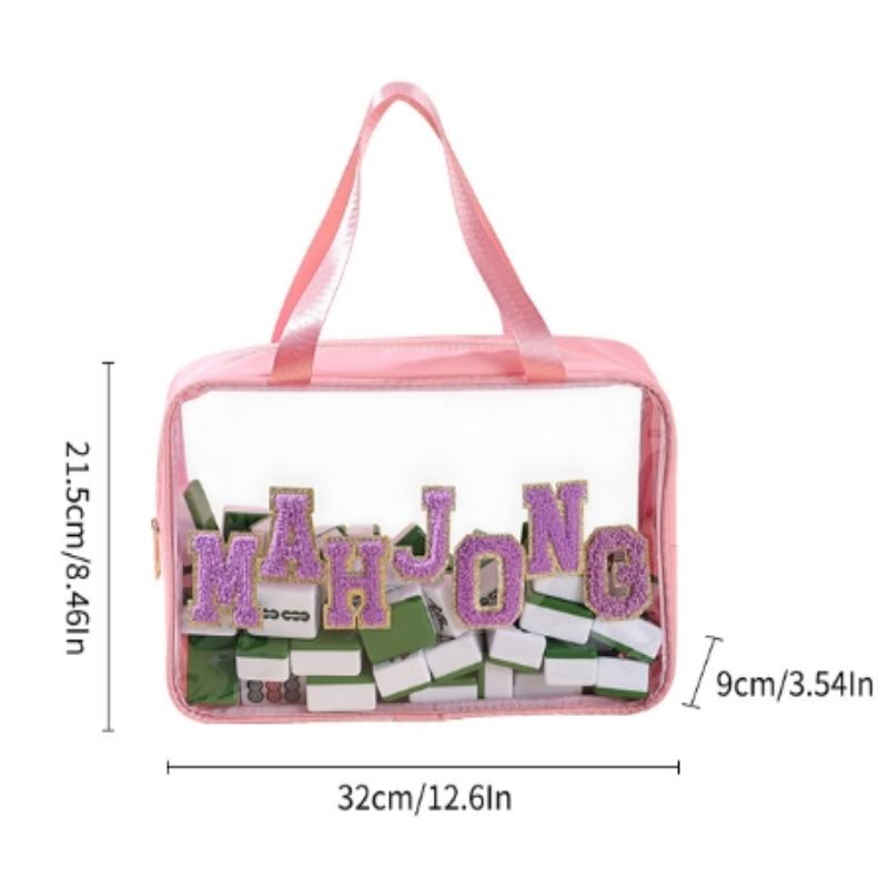 Borsa Impermeabile per Piastrelle da Mahjong Porta Piastrelle da Mahjong Grande Organizzatore Portatile Custodia per Studio Aziendale Casa Viaggio Adulti Adolescenti