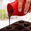 3-pack, silicone chocolate melting pot, butter sauce milk microwave baking and pouring tool
