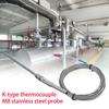 Tepelně odolný termočlánkový senzor typu K z nerezové oceli s 5mm sondou