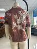 2025 Women's European-American Printed Lapel Single-Breasted Jacket Suit