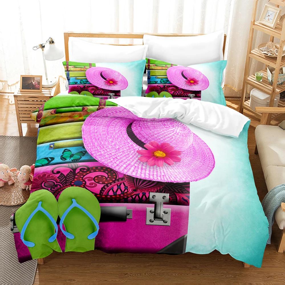 

Straw Hat, Splus Beach, Scenery Warm Comforter Beding Sets Mainlplus China Microfiber Soft Duvet Cover Set for Color of Sumer Gren Blue 135*200cm Eu-Single