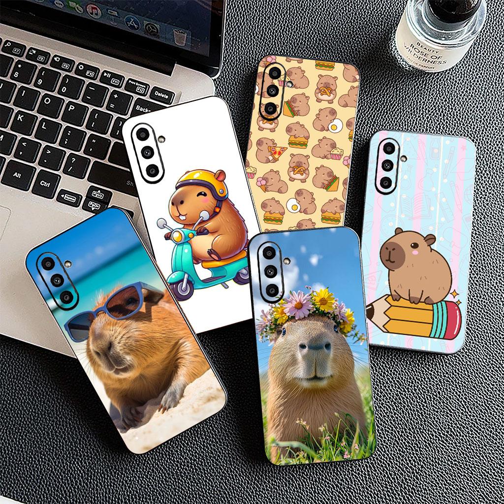 Cartoon Capybaras Phone Cover Soft Case for Motorola Moto G86 G57 E14 E15 G14 G34 G35 G84 G24 A54 G15 Power E22 Casing