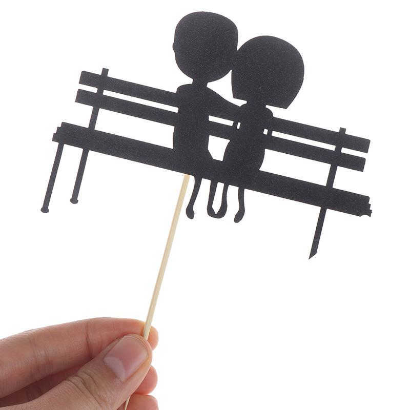 1Set Valentine's DayCake Topper Love Heart Sweet Lovers Cake Topper for Anniversary Valentine's Day Party Cake Decorations