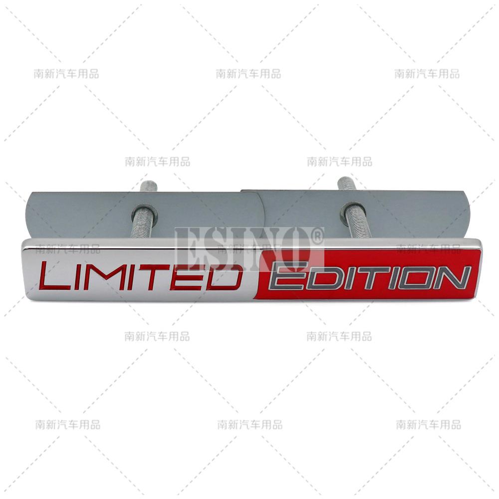 Car Styling 3D Limted Edition Decorative Metal Grill Emblem Rear Trunk Badge Fender Sticker Body Decal Car Accessories