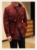Ruishen Italian Retro Suede Plush Jacket - Autumn/Winter Casual Business Outerwear