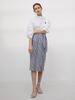 Ed Mang 3R Premium Modal Stripe Twist Ribbon Skirt - Beige