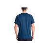 Asics Logo Print Reflective Fashion Round Neck Pullover Comfortable Running Casual Sports Nautical Breathable Short Sleeve T-Shirt 2011D046-401