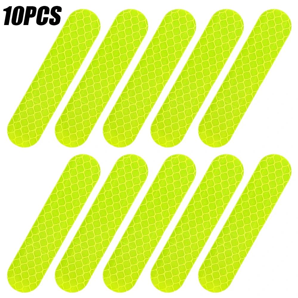 8010PCS Helmet Safety Warning Reflective Stickers Strip Waterproof High Visibility Reflector Tape For Night Riding Walking Car