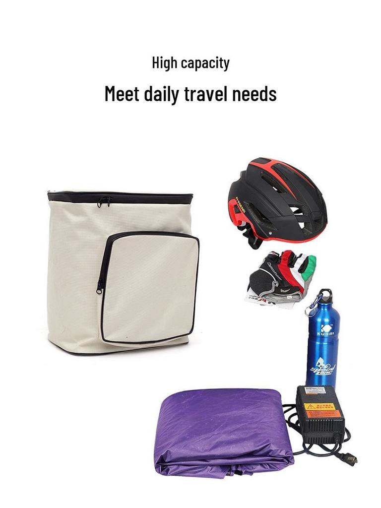 Large-Capacity Front Trunk Helmet Bag for Electric Vehicles