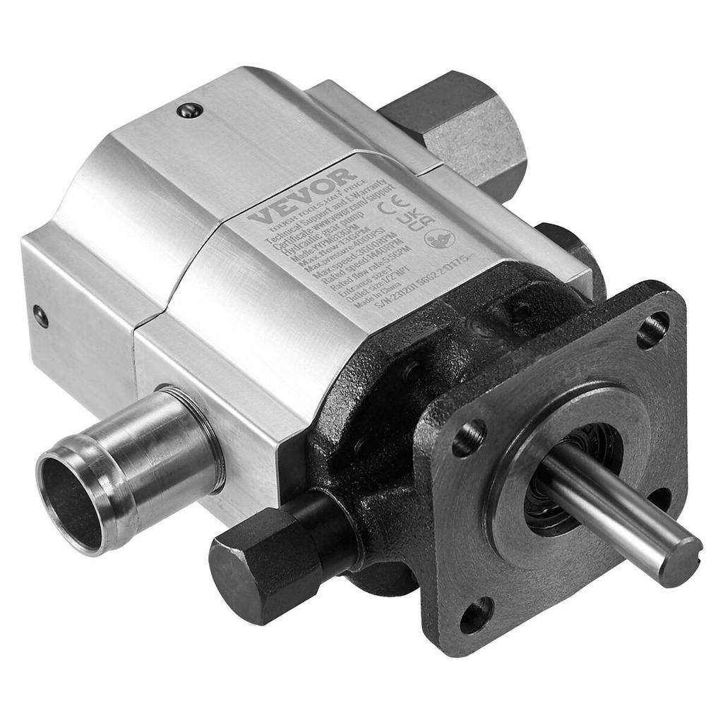 Hydraulické čerpadlo na štípání dřeva, 13 GPM, dvoustupňové 3000 PSI čerpadlo na štípání dřeva, 1'' vstup 1/2'' NPT výstup 3600 RPM hliníkové hydraulické zubové čerpadlo, pro