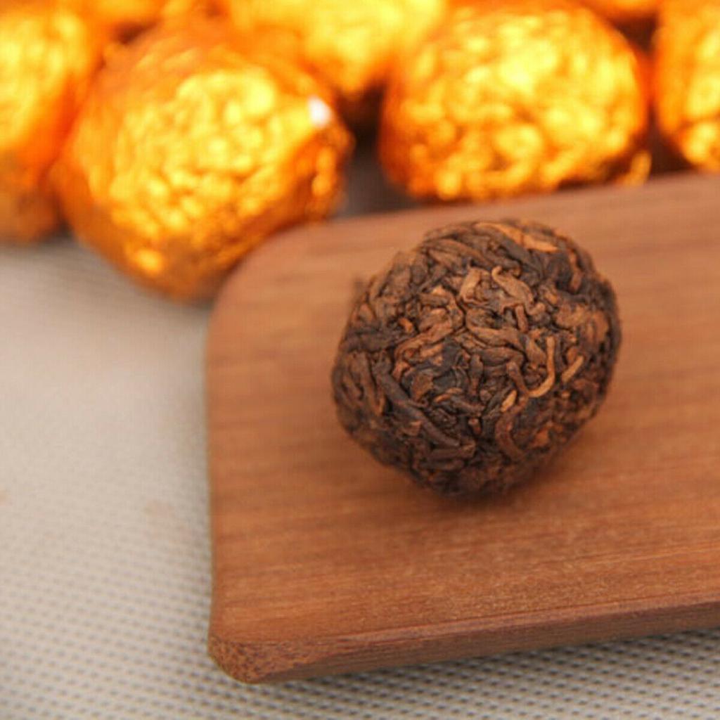 220g Cooked Puer Tea Handmade Dragon Ball Gift Tea Ripe Pu Erh Tea Old Tree Tea