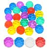 12pcs Diamond Bouncy Balls 2.5CM Rubber Balls Assorted Colors for Carnival Prizes Party Favors Goodie Gift JXB
