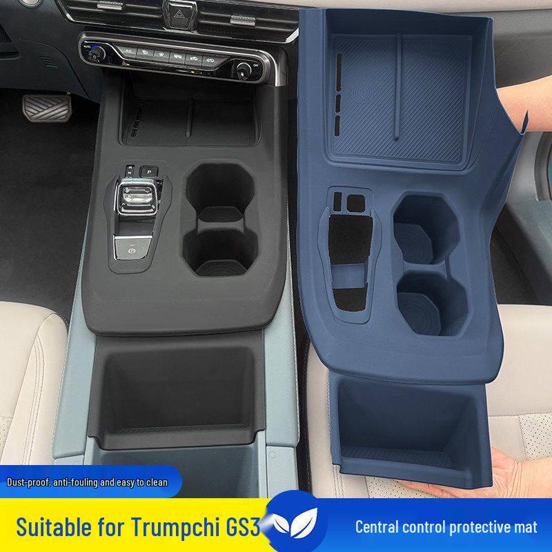 Trumpchi GS3 Konsol Silikonmatta & Växelväljare Panel Trådlös Laddningsfilm.