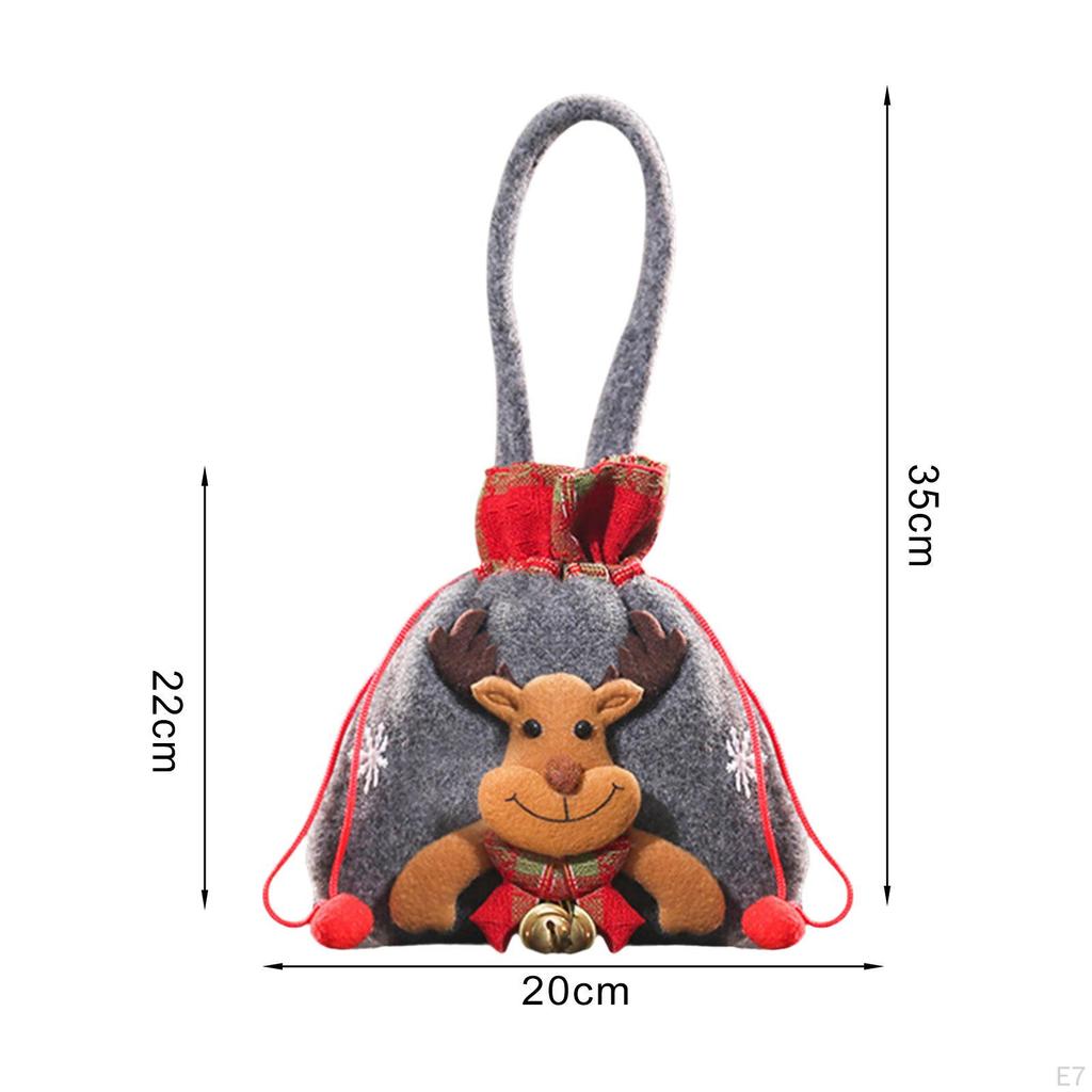 Sacos de Doces de Natal Pacote Armazenamento, Enfeites Saco de Chocolate, Presente