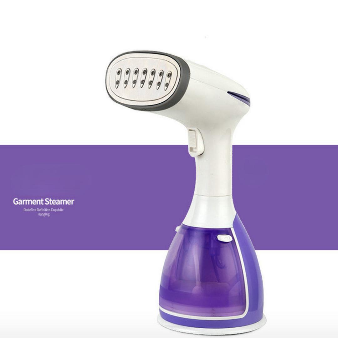 

Ручной отпариватель для одежды 1500 Вт, бытовой паровой утюг для ткани, 280 мл, мини портативный вертикальный быстрый нагрев для глажки одежды EU фиолетовый