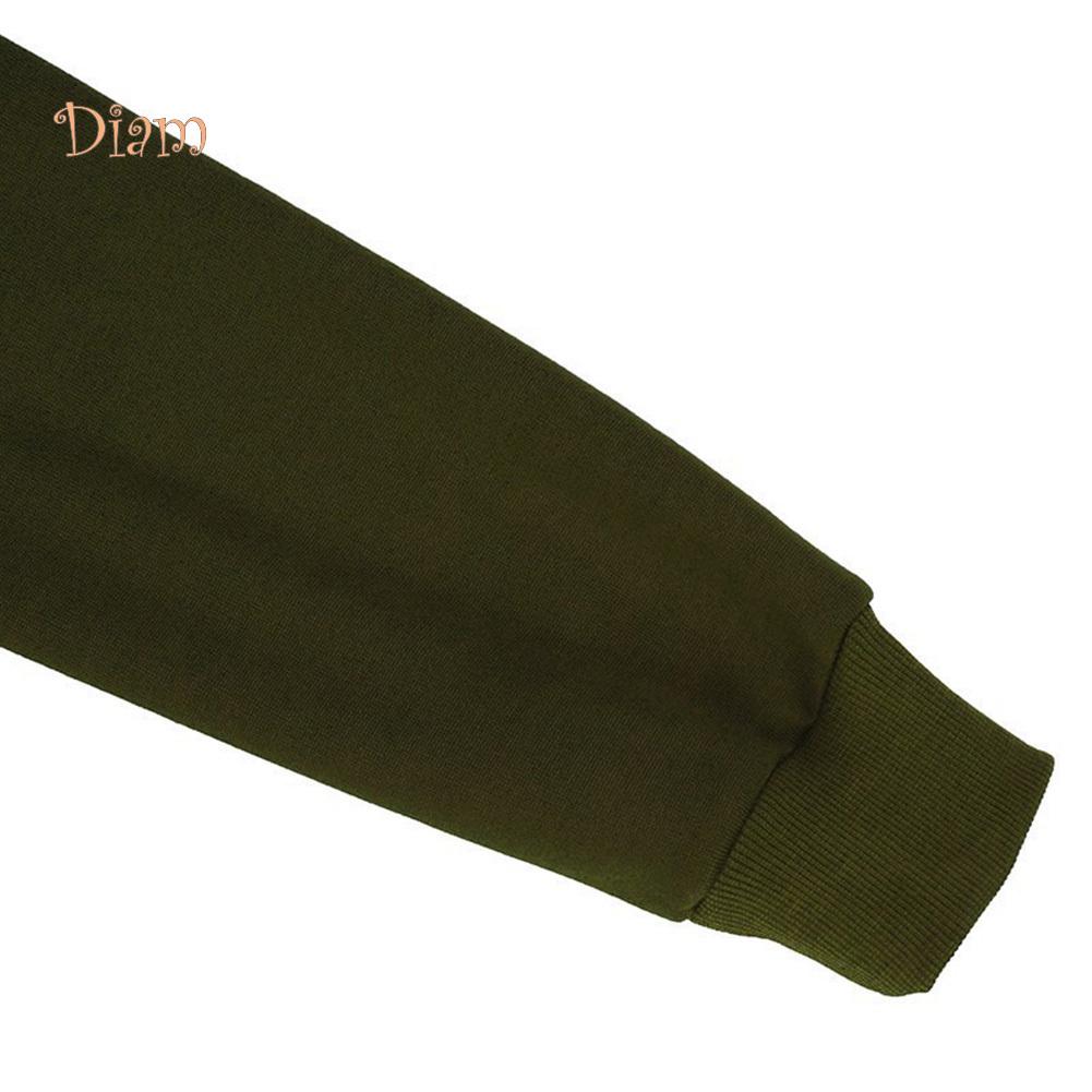 (S-5XL) Chic Lady Solid Color Long Sleeve Casual Hooded Sweatshirt Coat Zipper Outwear