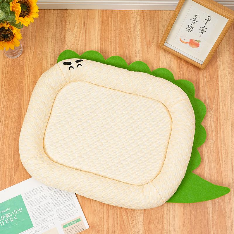 Kennel Dinosaur Series Cool Cushion Soft Cool Cushion Dog Cushion Teddy Small Dog Summer Breathable Pet Bed