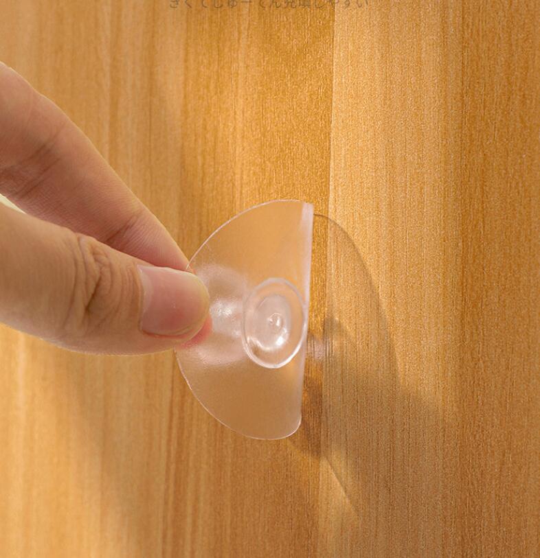 4pc Punch-free Transparent Cabinet Door Handle Drawer Door Handle Wardrobe Shoe Cabinet Aid Handle Toilet Lid Lifter