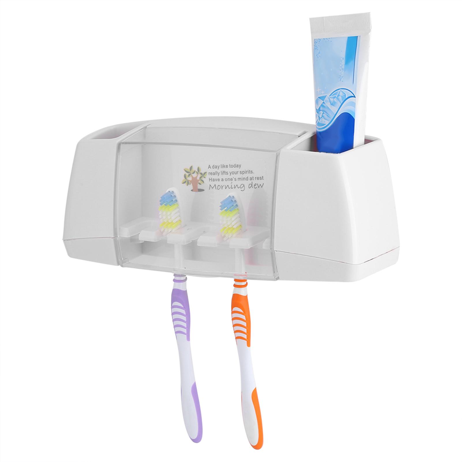 

Toothbrush Holder Storage Box Tooth Brush Holder Bathroom White