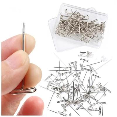 50PCS/100PCS Professional Wig T-Pins Set - Steel Blocking Pins For Knitting Modeling And Craft Projects 