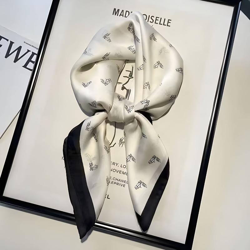 

Mary Silk scarf 70x70 women s small square ins high-end sense scarf neck protection summer silk scarf versatile shawl circumference